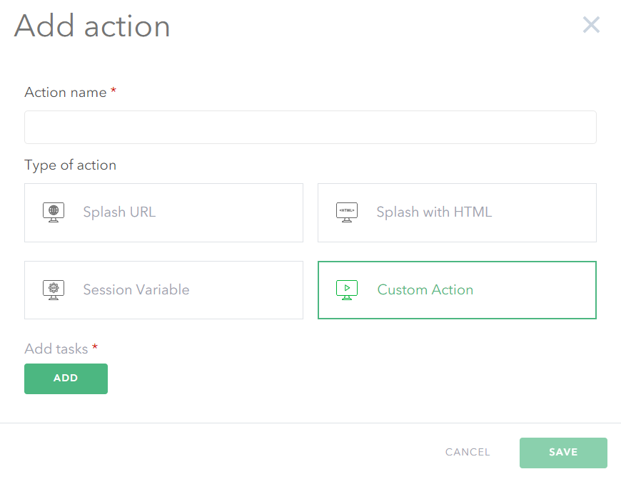 Startup custom action