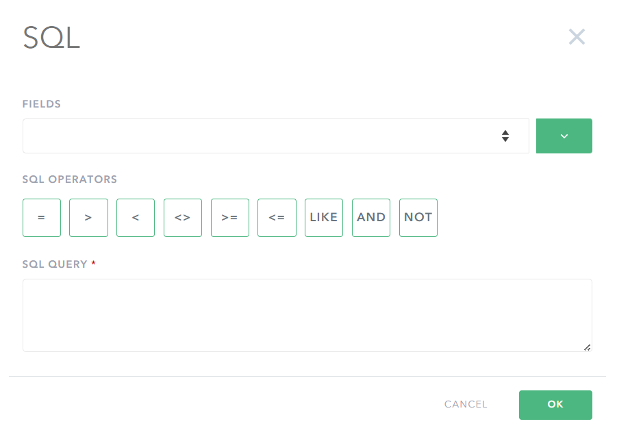 Advanced: SQL Filters