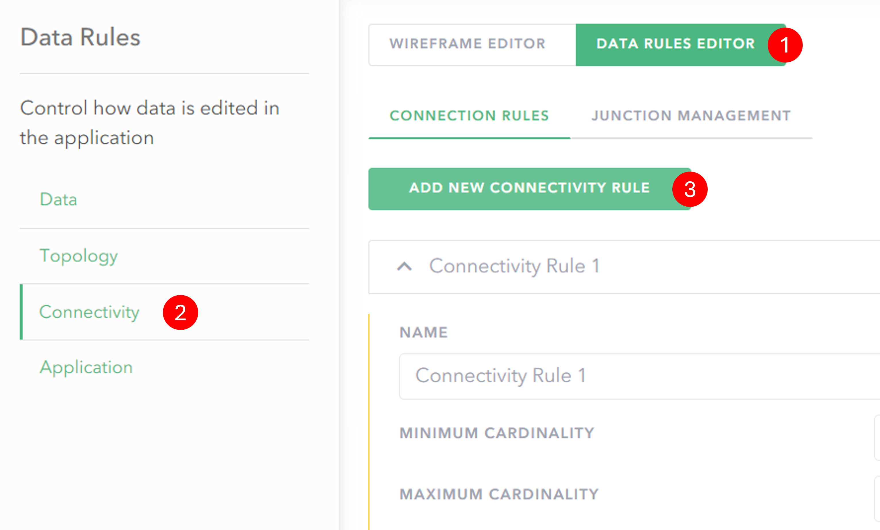 Create a connectivity rule
