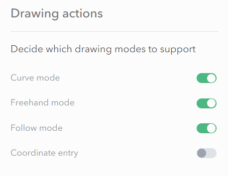 Configure Drawing Modes